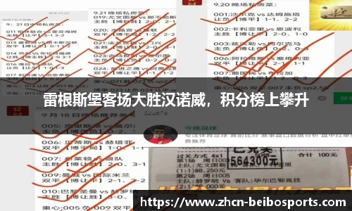 雷根斯堡客场大胜汉诺威，积分榜上攀升