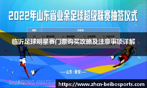 临沂足球明星赛门票购买攻略及注意事项详解